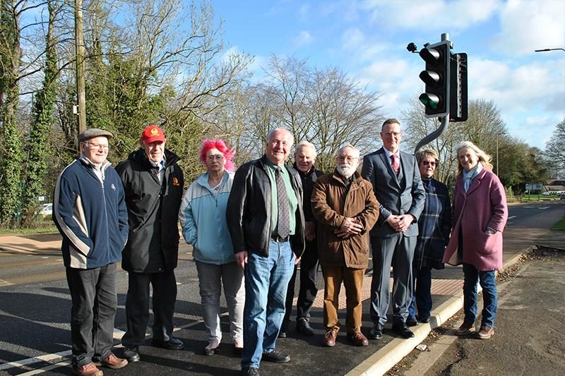 Labour Councillors and local residents at NOA crossing 