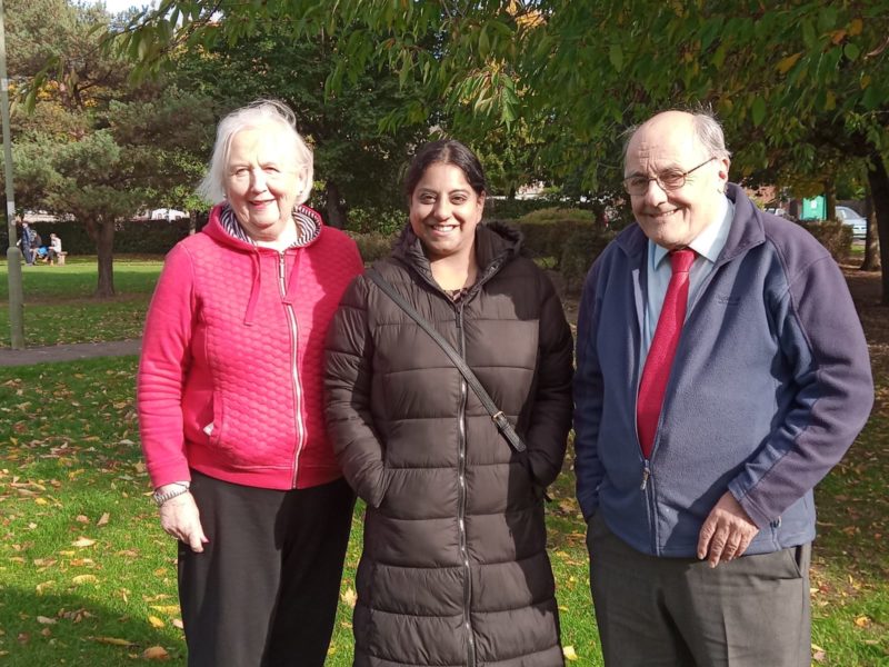 Cllrs Helen Mears, Shaida Hussein and Andy Beere.